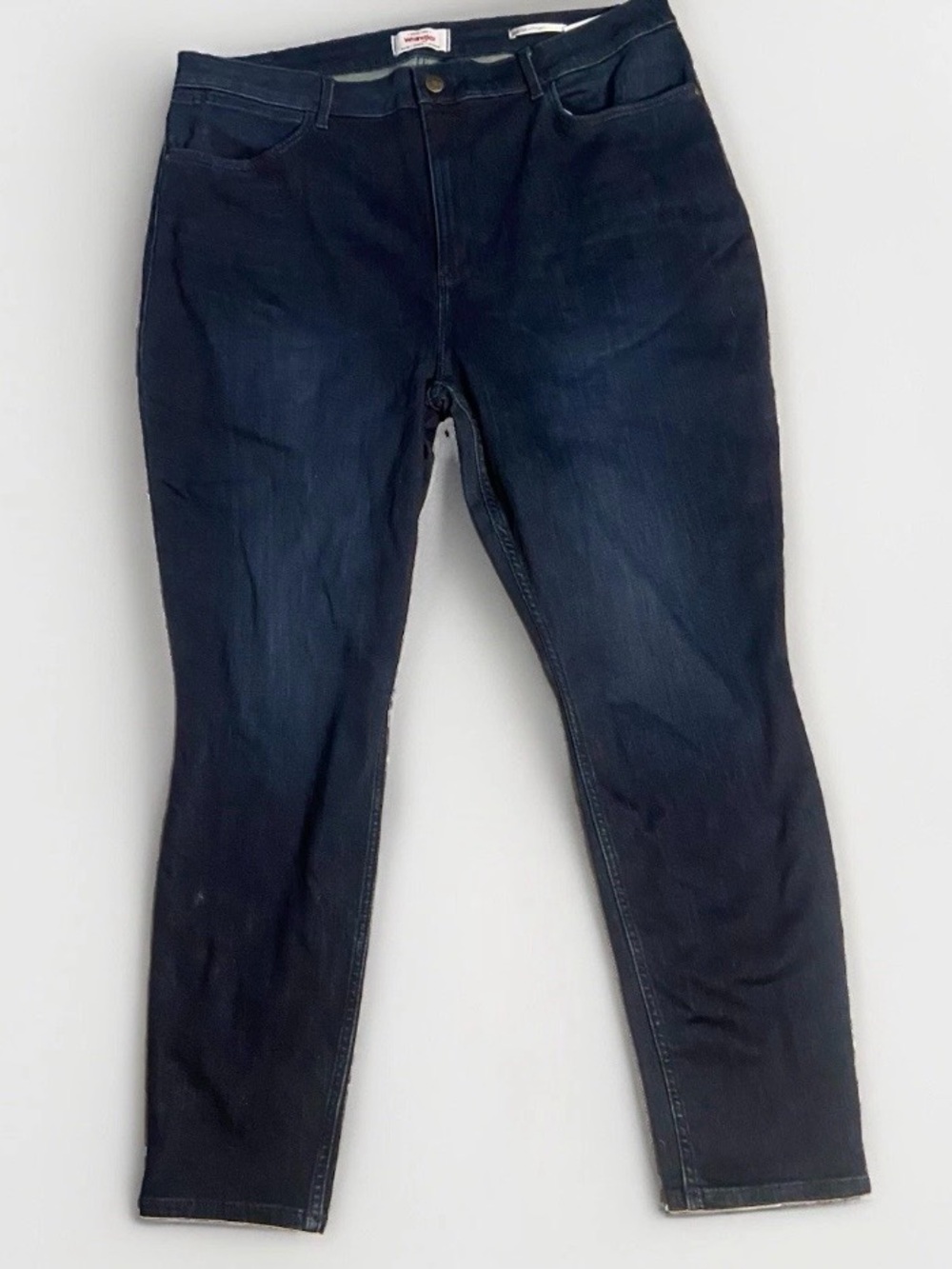 Wrangler High Rise Unforgettable Skinny Jeans Dark Wash Stretch Women's 20W x 28